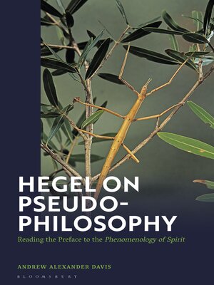 cover image of Hegel on Pseudo-Philosophy